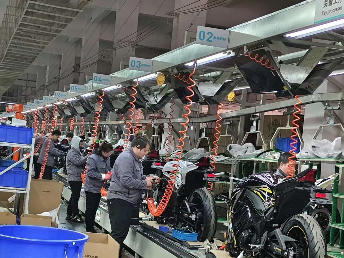 Factory support image for off-road motorcycle spare parts launch kit case study