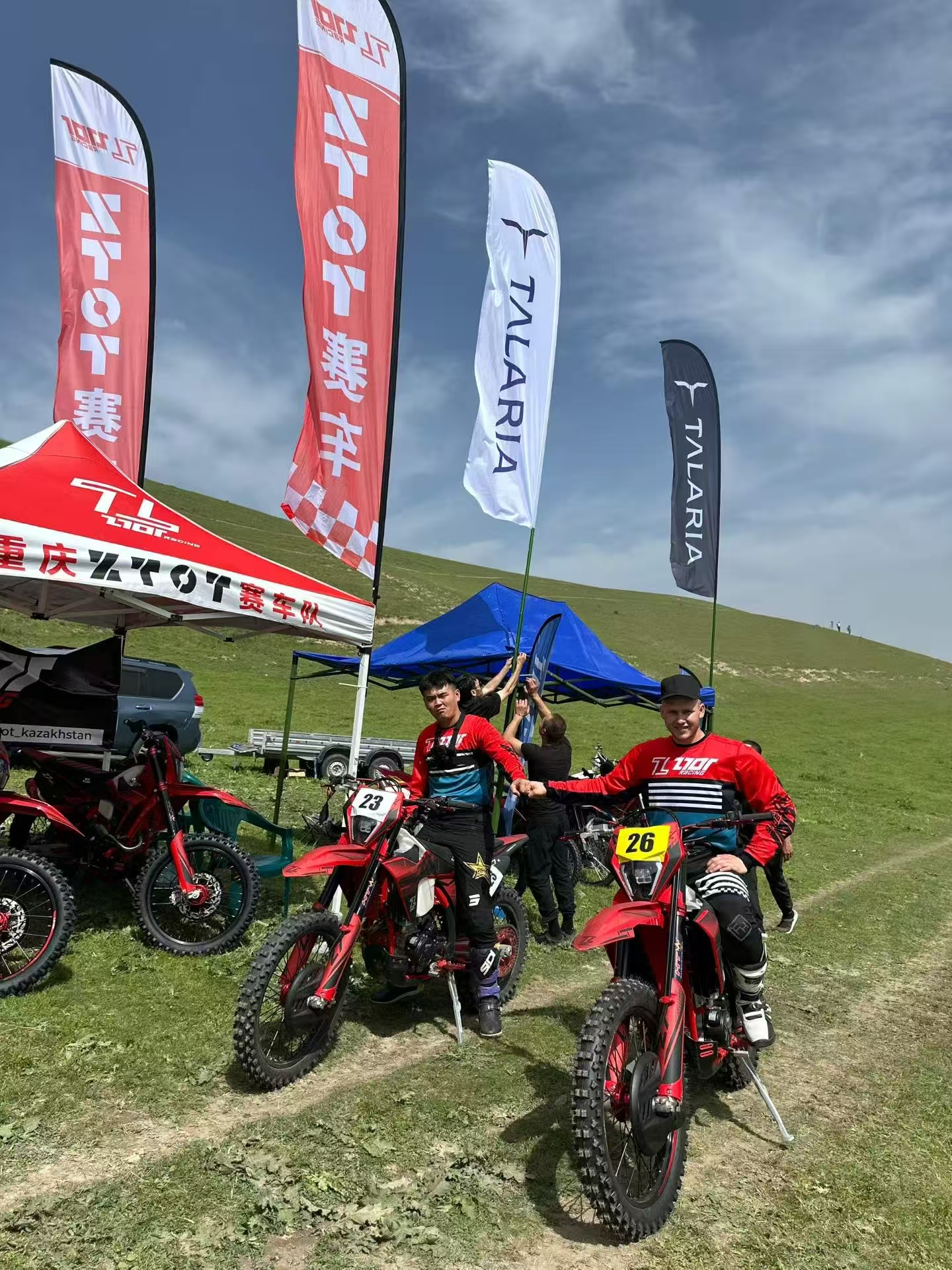 Motorcycle event riders and activity proof