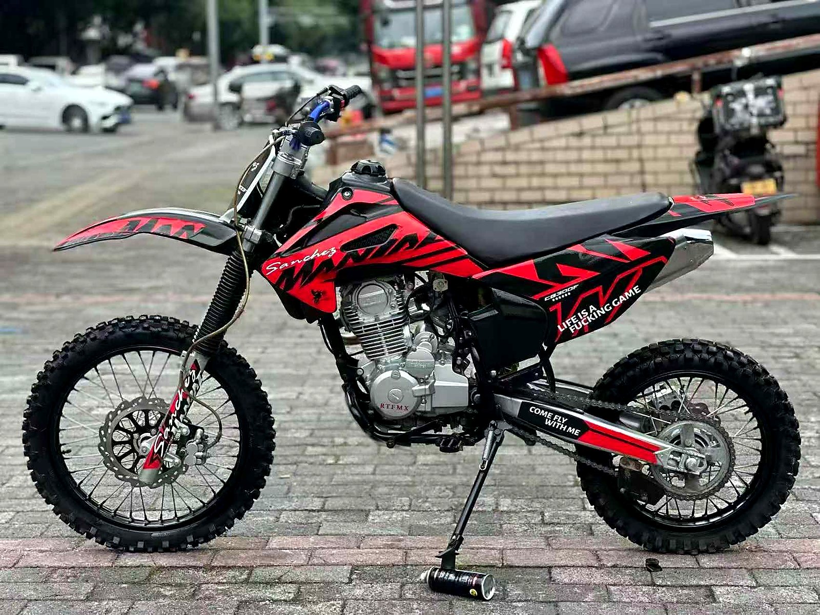 FCDC Motor motorcycle cleaning after off-road ride visual reference for post-ride ritual, clean machine, long service life