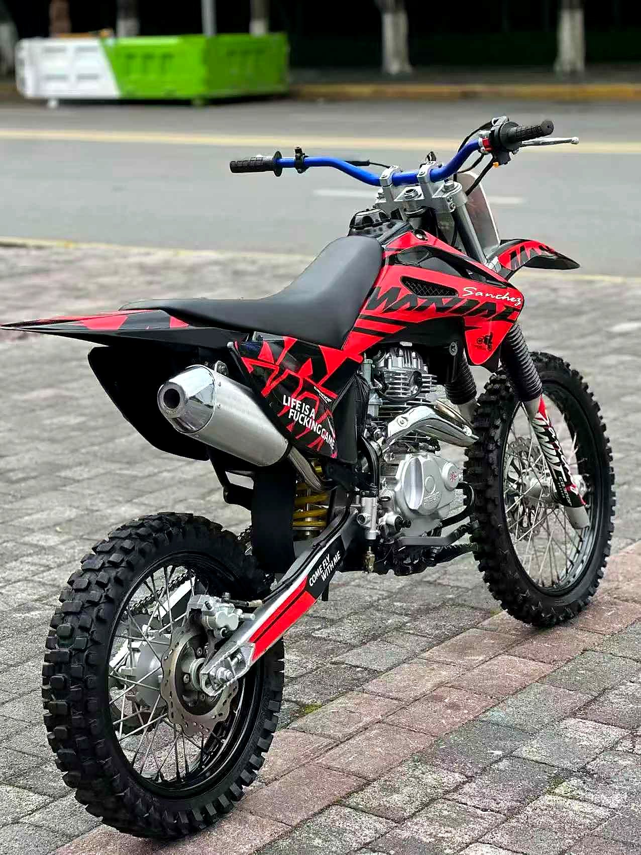 FCDC Motor motorcycle cleaning after off-road ride visual reference for post-ride ritual, clean machine, long service life