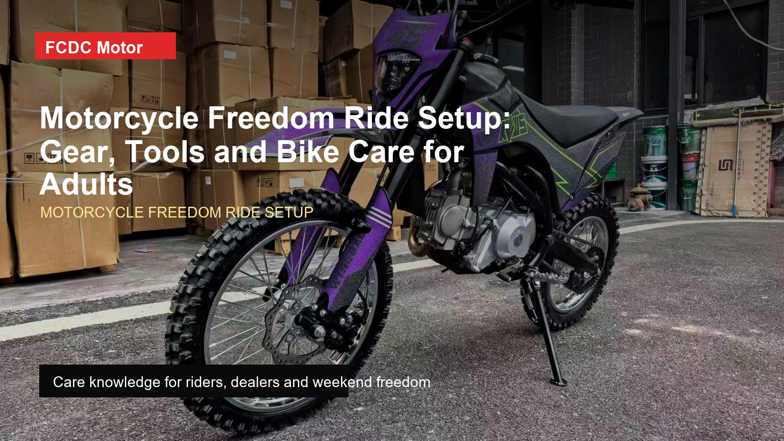 FCDC Motor motorcycle freedom ride setup cover