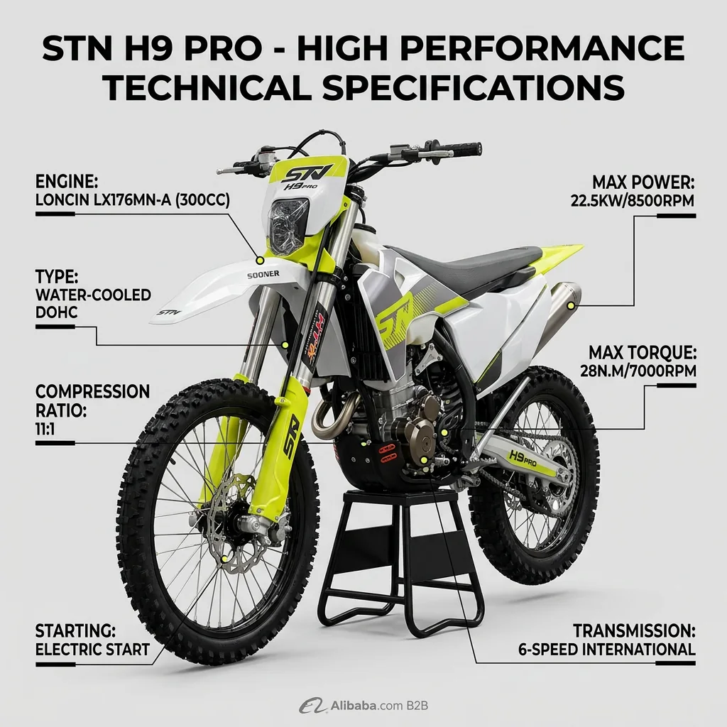 STN H9 PRO YBS300 gasoline dirt bike product image 5 - FCDC Motor